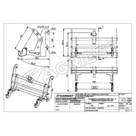 Interface chargeur dieci n°2 - 3 pts cat2 main cat 2/3