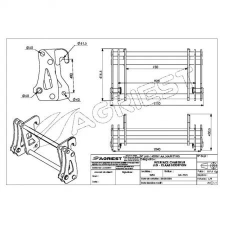 Interface chargeur jlg - claas scorpion