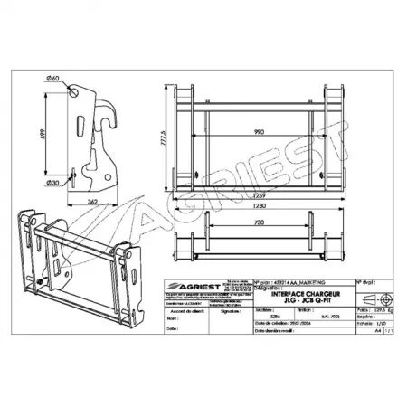 Interface chargeur jlg - jcb q-fit