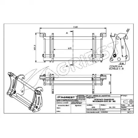 Interface chargeur weidemann/mailleux