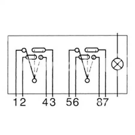 Interrupteur a bascule d\'éclairage adaptable Landini/Massey Ferguson