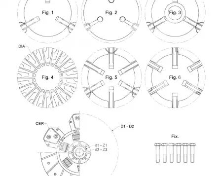 Kit d\'embrayage avec roulements adaptable Fendt