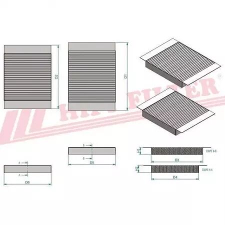 Kit filtre habitacle sc 4056 kit hifi filter