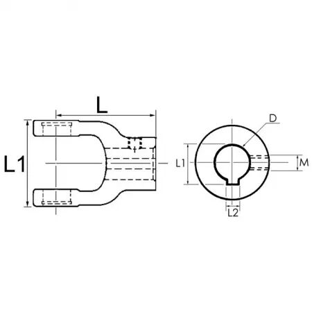 Mâchoire extrémité alésage 30 clav08 cr24x61 mm