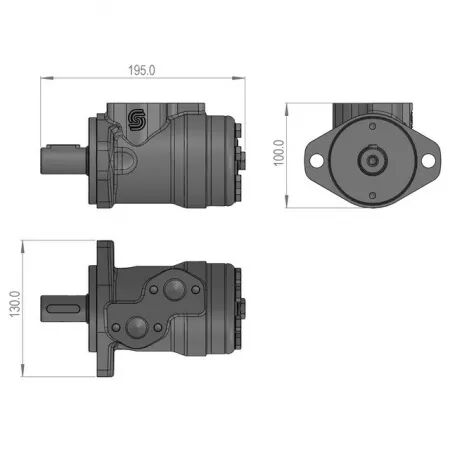 Moteur hydraulique omr 135 sip 150807808b