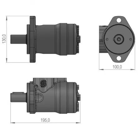 Moteur hydraulique omr 160 sip 150804504b