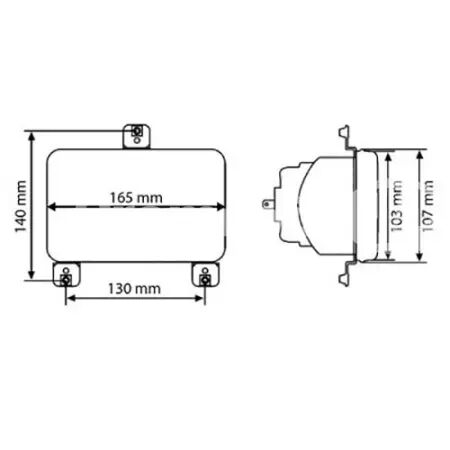 Optique de phare adaptable Landini, Massey Ferguson