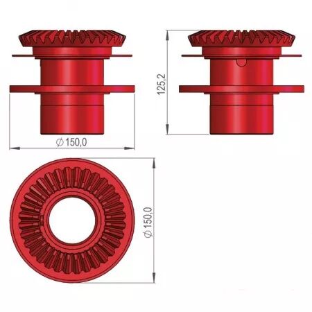 Palier avec engrenage sip334510060