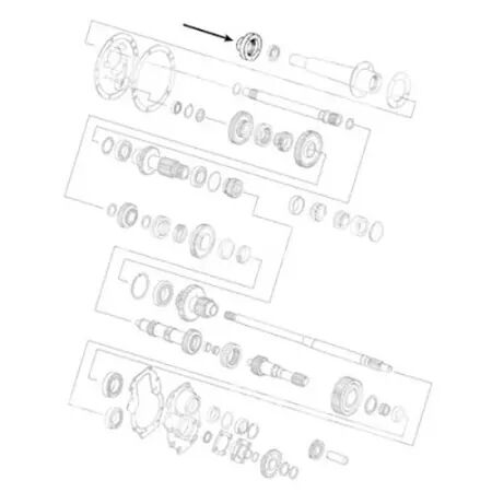 Palier de prise de force adaptable Ford