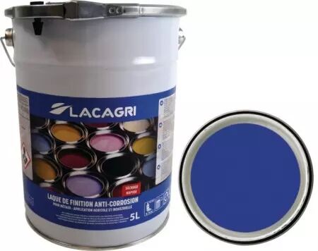 Peinture de finition bleu irrigation seau 5l lacagri