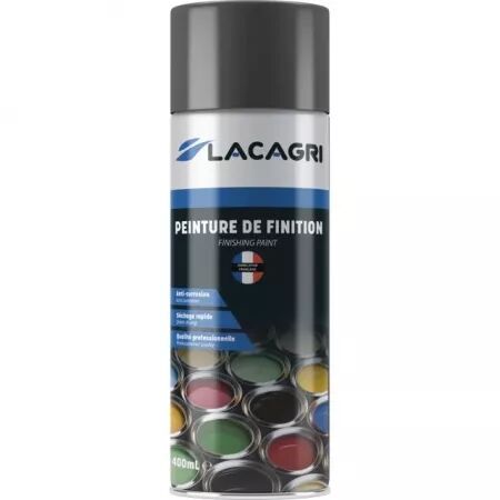 Peinture de finition gris sky  aerosol 400ml lacagri