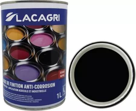 Peinture de finition noir pot 1l lacagri