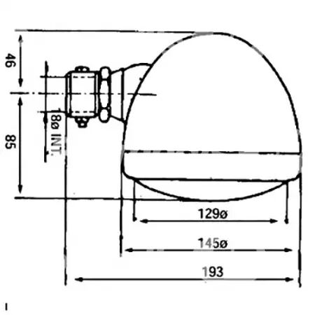 Phare avant adaptable Case Ih, Deutz, Fendt, John Deere