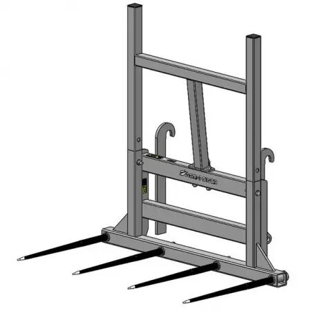 Pic bottes ap 1800 4 dents ø45 longueur 1055 percees jcb q fit