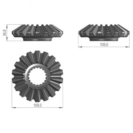 Pignon conique 21/4 sip766031520