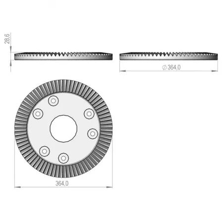 Pignon conique 76/4,8 sip154572607