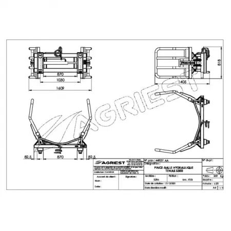 Pince balle appb-180 cf tenias s300