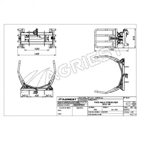 Pince balle appb-180 ct dieci t60