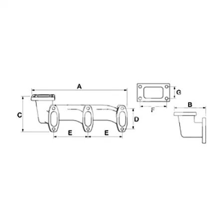 Pipe d\'échappement adaptable Claas/Renault