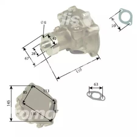 Pompe a eau adaptable Fiat