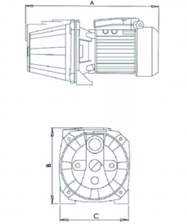 Pompe de surface 2.4m3/h Renson 230v inox serie jet 0,75kw