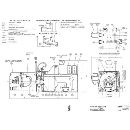 Pompe hydraulique 12 v 7 litres