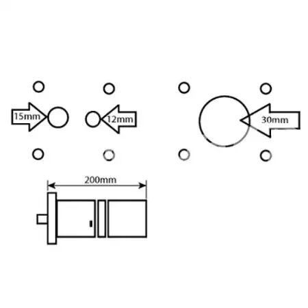 Pompe hydraulique double 19 + 14 cc