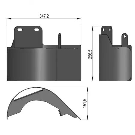 Protection gauche sip 745031400