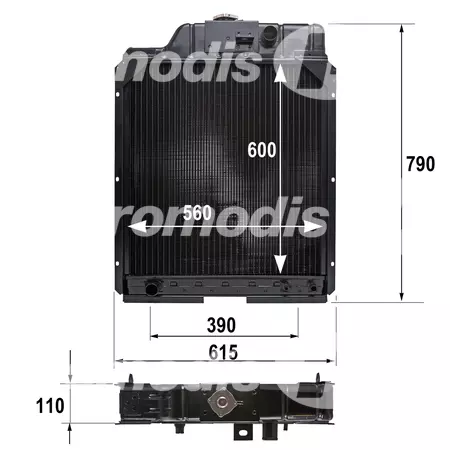 Radiateur adaptable Claas, Renault