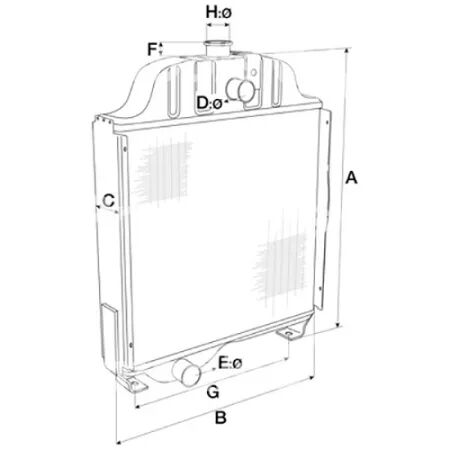 Radiateur adaptable Claas, Renault