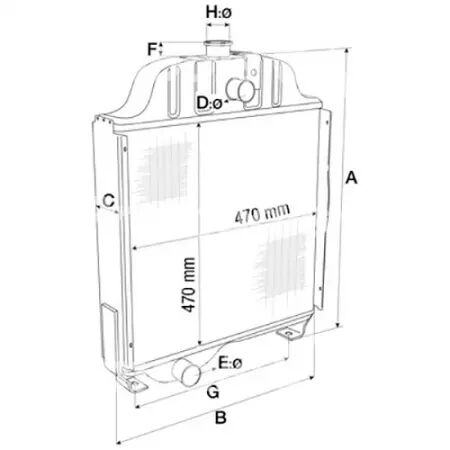 Radiateur adaptable Deutz