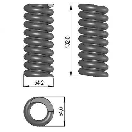 Ressort 11x43/132mm sip764020390