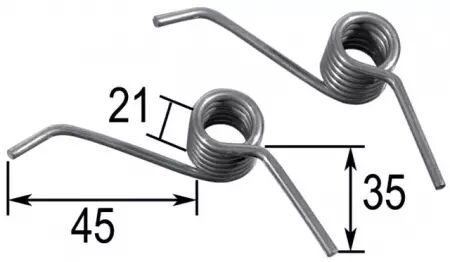 Ressorts  pour lame émousseuse d.14 adaptable