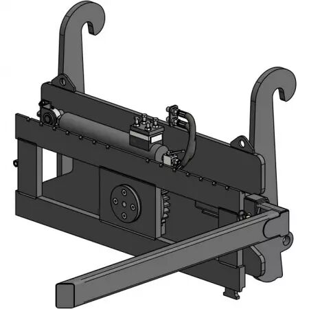 Retourneur de palox attelage jcb q-fit sans fourche