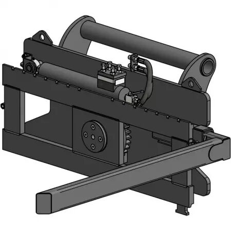 Retourneur de palox attelage manitou sans fourche