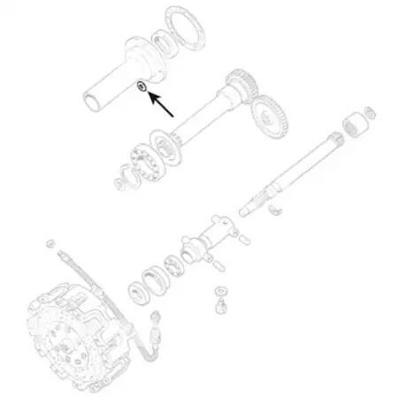 Roulement d\'arbre de transmission adaptable Case Ih