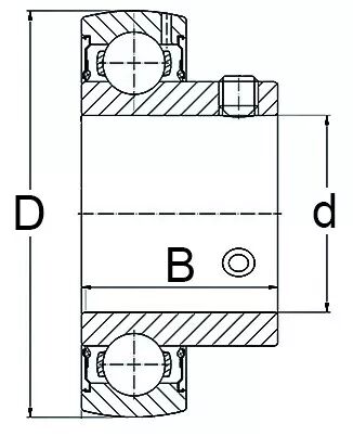 Roulement de palier as204