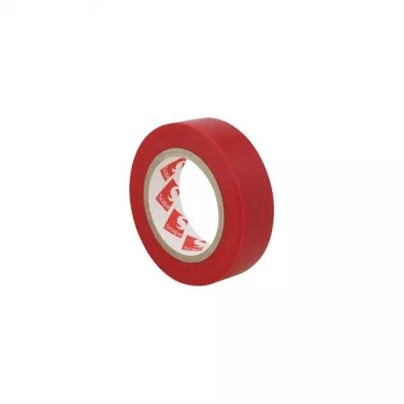 Ruban adhesif de marquage pvc electrique rouge 19mm x 10m barnier