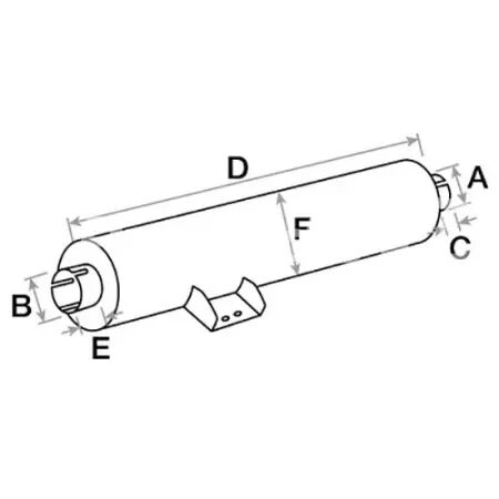 Silencieux d\'échappement adaptable Deutz