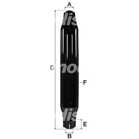 Silencieux d\'échappement adaptable Fiat