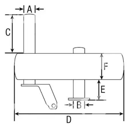 Silencieux d\'échappement adaptable Ford, New Holland