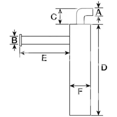 Silencieux d\'échappement adaptable Massey Ferguson