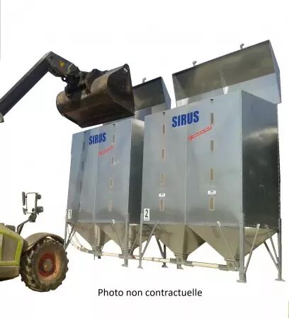 Silo Sirus cubique « Succes » 18,00 m³ - Bicône - Remplissage par GODET