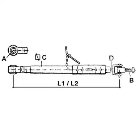 Stabilisateur adaptable Case Ih, New Holland