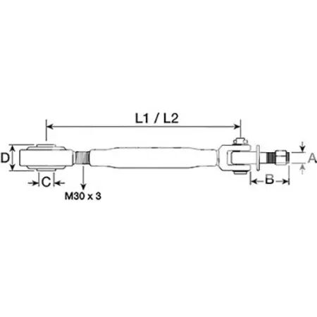 Stabilisateur adaptable Deutz, Hurlimann, Lamborghini, Same