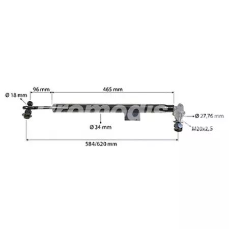 Stabilisateur adaptable Deutz, Lamborghini, Same