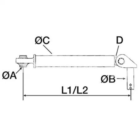 Stabilisateur adaptable Fiat, Ford