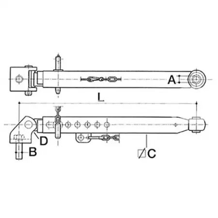 Stabilisateur adaptable Valtra, Valmet