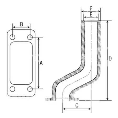 Support d\'echappement adaptable Deutz