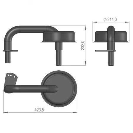 Support de roue droit sip425200011